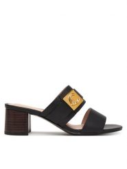 Coccinelle Klapki C-Me Lock E4 U7Q 17 02 01 Czarny. Czarne klapki damskie Coccinelle, bez wzorów, ze skóry, bez obcasa, bez zapięcia. Za 949.99 zł.