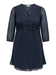 ONLY Carmakoma Sukienka codzienna 15286751 Niebieski Regular Fit. Niebieskie sukienki damskie Only Carmakoma, bez wzorów, z syntetyku, bez ramiączek. Za 229.99 zł.