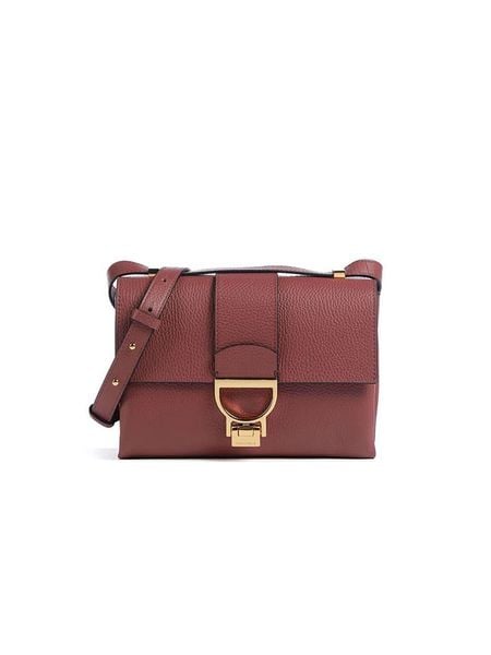 COCCINELLE Skórzana torebka w kolorze bordowym - 23 x 17 x 7 cm rozmiar: onesize. Czerwone torebki klasyczne damskie Coccinelle, z materiału, przez ramię, bez dodatków. Za 915.94 zł.