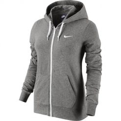 Bluza sportowa damska Nike Sportswear W Hoodie Full Zip Jersey. Szare bluzy damskie Nike, bez wzorów, z jersey, z kapturem. Za 274.00 zł.