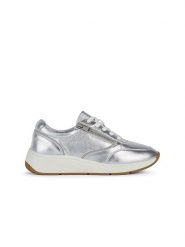 Geox Sneakersy "Cristael" w kolorze srebrnym rozmiar: 39. Szare obuwie sportowe damskie Geox, bez zapięcia. Za 237.17 zł.