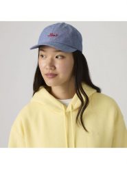 Levi's Czapka w kolorze niebieskim rozmiar: onesize. Niebieskie czapki z daszkiem damskie Levi's, bez wzorów, z bawełny. Za 110.55 zł.