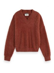 Scotch & Soda Sweter w kolorze czerwonym rozmiar: XL. Czerwone swetry klasyczne damskie Scotch & Soda, xl, z poliamidu, bez kołnierzyka. Za 218.57 zł.