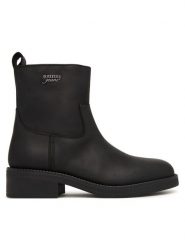 Tommy Jeans Botki Tjw Soft Sole Chelsea Boots Lth EN0EN03080 Czarny. Czarne botki damskie Tommy Jeans, z jeansu, bez obcasa, na płaskiej podeszwie, bez zapięcia. Za 649.99 zł.