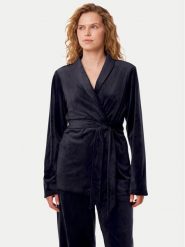 Triumph Szlafrok Sensual Velour 10221171 Granatowy. Niebieskie szlafroki damskie Triumph, bez wzorów, z syntetyku, bez kaptura. Za 159.99 zł.