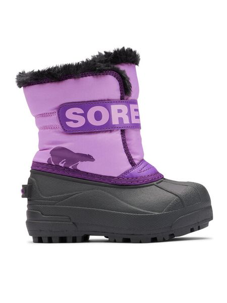 Sorel Śniegowce Snow Commander™ 2114101514 Fioletowy. Fioletowe kozaki dziewczęce Sorel, bez wzorów, z materiału, bez obcasa, bez zapięcia. Za 319.99 zł.