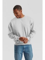 Bluza Sudadera Fruit Of The Loom Supercotton Adulto w kolorze szarym. Czarne bluzy damskie Fruit of the Loom, m, bez wzorów, z bawełny, z kapturem. Za 181.99 zł.