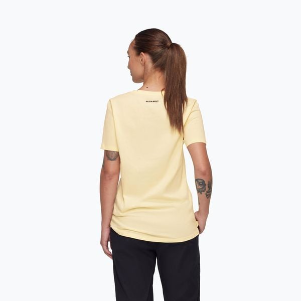 Koszulka damska Mammut Core Classic. Żółte koszulki damskie Mammut, bez wzorów, bez kołnierzyka, bez ramiączek. Za 159.99 zł.