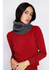 ASSUILI Szal-koło w kolorze szarym - szer. 40 cm rozmiar: onesize. Szare szaliki damskie Assuili, bez wzorów, z materiału. Za 104.39 zł.