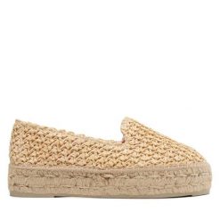 Espadryle Manebi. Brązowe espadryle damskie Manebi, bez wzorów, bez obcasa. Za 819.99 zł.
