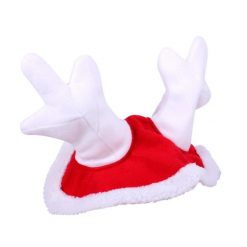 Czapka renifera - święta QHP. Czerwone czapki damskie QHP, bez wzorów, z futra. Za 99.50 zł.