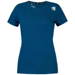 Koszulka damska Rafiki Mello LT. Niebieskie bluzki damskie RAFIKI, bez wzorów, sportowe, bez kołnierzyka, bez ramiączek. Za 248.25 zł.