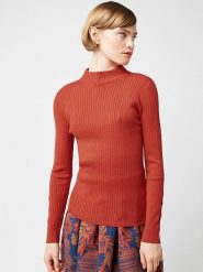 Rodier Sweter w kolorze czerwonym rozmiar: XL. Czerwone swetry klasyczne damskie Rodier, xl, z wełny, bez kołnierzyka. Za 326.99 zł.
