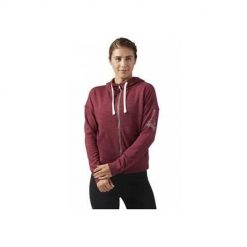 Bluza sportowa damska Reebok Elements Full Zip. Czerwone bluzy damskie Reebok, xs, bez wzorów, z kapturem. Za 283.00 zł.