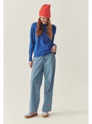 TATUUM Sweter w kolorze niebieskim rozmiar: L. Niebieskie swetry klasyczne damskie TATUUM, l, bez kołnierzyka. Za 109.00 zł.