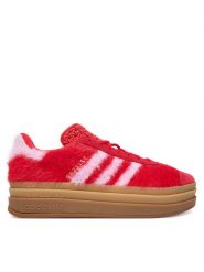 Adidas Sneakersy Gazelle Bold JS3905 Bordowy. Czerwone obuwie sportowe damskie Adidas, ze skóry, bez zapięcia. Za 479.99 zł.