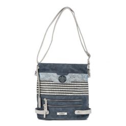 Granatowa Modna Torebka Damska Rieker. Niebieskie listonoszki damskie Rieker, bez dodatków. Za 249.00 zł.