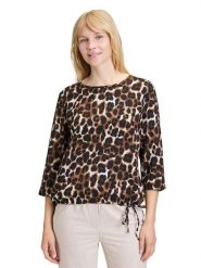BETTY & CO Bluzka w kolorze brązowo-czarnym rozmiar: 44. Brązowe bluzki damskie Betty & Co, bez wzorów, bez kołnierzyka, bez ramiączek. Za 72.95 zł.