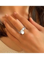 Les Petites Précieuses Srebrny pierścionek rozmiar: 50. Szare pierścionki damskie Les Petites Précieuses, srebrne. Za 124.95 zł.