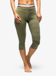 Legginsy termiczne damskie Ortovox 185 Rock N Wool Short Pants. Zielone legginsy damskie ORTOVOX, l, bez wzorów, z bawełny. Za 378.39 zł.