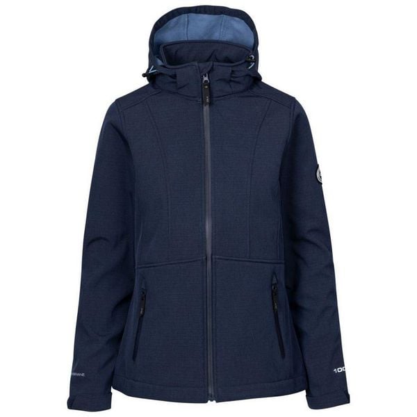 Kurtka Damska Christine DLX Soft Shell. Niebieskie kurtki damskie Trespass, l, bez wzorów, z elastanu, bez kaptura. Za 351.99 zł.