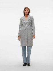 Vero Moda Płaszcz przejściowy "Blaza" w kolorze szarym rozmiar: XL. Szare płaszcze damskie Vero Moda, xl, bez wzorów, z wełny, bez kaptura. Za 246.45 zł.
