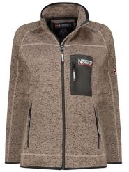 Geographical Norway Kurtka polarowa "Title" w kolorze beżowym rozmiar: S. Brązowe kurtki damskie Geographical Norway, s, bez wzorów, z polaru, bez kaptura. Za 100.99 zł.