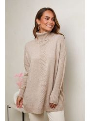 Soft Cashmere Golf w kolorze karmelowym rozmiar: 38/40. Brązowe golfy damskie Soft Cashmere, bez wzorów, bez ramiączek. Za 152.99 zł.