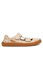 Froddo Sandały Barefoot Sandal G3150291-12 DD Beżowy. Brązowe sandały dziewczęce Froddo, ze skóry, bez obcasa, bez zapięcia. Za 389.99 zł.