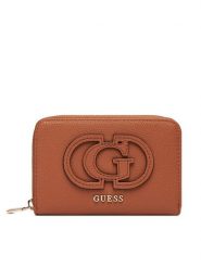 Guess Portfel Calebra Slg SWBG95 36140 Brązowy. Brązowe portfele damskie Guess, z aplikacjami, ze skóry. Za 229.99 zł.