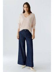 Oui Sweter w kolorze beżowym rozmiar: 40. Brązowe swetry klasyczne damskie Oui, bez kołnierzyka. Za 114.17 zł.