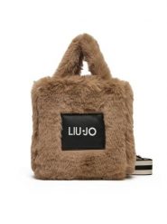 Liu Jo Torebka XS Tote TF5271 E0374 Beżowy. Brązowe torebki klasyczne damskie Liu Jo, z materiału, bez dodatków. Za 449.99 zł.