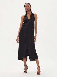 Bruuns Bazaar Sukienka koktajlowa Phia BBW3962 Czarny Regular Fit. Czarne sukienki damskie Bruuns Bazaar, bez wzorów, z jedwabiu, wizytowe, bez ramiączek. Za 589.99 zł.