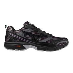 Trenerzy Mizuno S.L.MXR. Czarne obuwie sportowe damskie Mizuno, bez zapięcia, do biegania. Za 429.99 zł.