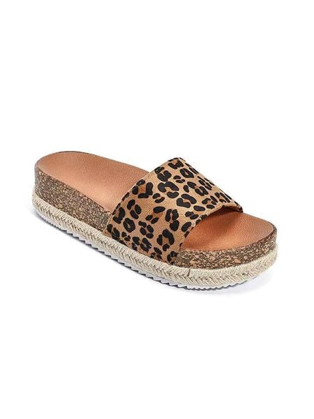 Viagiulia Klapki w kolorze beżowo-brązowym rozmiar: 39. Brązowe klapki damskie Viagiulia, bez wzorów, z otwartym noskiem, bez obcasa, na platformie, bez zapięcia. Za 56.79 zł.