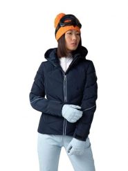 Kurtka Narciarska Rossignol damska W Staci pearly JKT granatowa. Niebieskie kurtki damskie Rossignol, xl, z aplikacjami, bez kaptura. Za 959.99 zł.