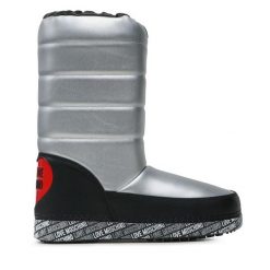 Śniegowce LOVE MOSCHINO. Szare śniegowce damskie Love Moschino. Za 939.99 zł.