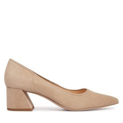 Czółenka HÖGL. Brązowe czółenka damskie Högl, bez wzorów, bez obcasa. Za 689.99 zł.