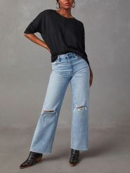 LA Angels Sweter w kolorze czarnym rozmiar: M. Czarne swetry klasyczne damskie LA Angels, m, bez kołnierzyka. Za 126.99 zł.