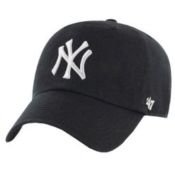Czapka Z Daszkiem Clean Up MLB New York Yankees. Czarne czapki z daszkiem damskie 47 Brand, bez wzorów, z bawełny. Za 155.99 zł.