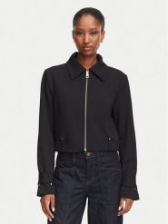 Guess Kurtka przejściowa W6YL21 K4327 Czarny Regular Fit. Czarne kurtki damskie Guess, xs, z aplikacjami, z syntetyku, bez kaptura. Za 614.99 zł.