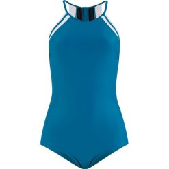 Kostium kąpielowy bonprix niebieskozielono-kremowy. Niebieskie stroje jednoczęściowe bonprix. Za 54.99 zł.