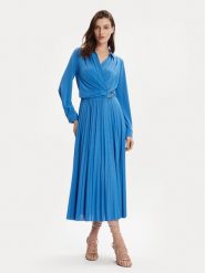 Marella Sukienka codzienna Evelin 2413621011 Niebieski Regular Fit. Niebieskie sukienki damskie Marella, bez wzorów, z syntetyku, bez ramiączek. Za 629.99 zł.