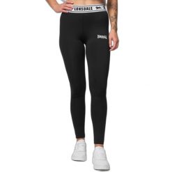 Damskie legginsy Lonsdale Ballinguile. Czarne legginsy damskie Lonsdale, xl, bez wzorów, z bawełny. Za 185.50 zł.