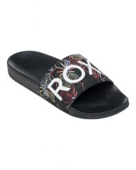 Klapki basenowe damskie Roxy SLIPPY II. Czerwone klapki damskie Roxy, bez wzorów, z gumy, bez obcasa, bez zapięcia. Za 109.99 zł.
