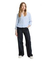 Tom Tailor Bluzka w kolorze błękitnym rozmiar: 42. Niebieskie bluzki damskie Tom Tailor, bez wzorów, z wiskozy, bez kołnierzyka, bez ramiączek. Za 78.84 zł.