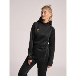 Damska bluza z kapturem Hummel Cima XK. Czarne bluzy damskie Hummel, xl, bez wzorów, z dresówki, z kapturem. Za 243.80 zł.