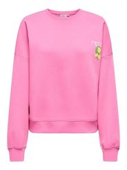 ONLY Bluza w kolorze różowym rozmiar: S. Różowe bluzy damskie Only, s, bez wzorów, bez kaptura. Za 86.99 zł.