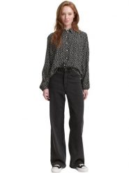 TOM TAILOR Denim Bluzka w kolorze czarno-białym rozmiar: M. Białe bluzki damskie TOM TAILOR DENIM, m, bez wzorów, z denimu, klasyczne, bez kołnierzyka, bez ramiączek. Za 70.90 zł.