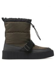 Jenny Fairy Śniegowce H17125Y-1 Khaki. Brązowe śniegowce damskie Jenny Fairy, z materiału. Za 199.99 zł.